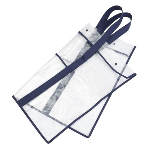 Homoyoyo Große Transparente Zeichnungstasche mit Tragegriff Verschleißfest Reißfest mit Druckknöpfen Extra Groß für Zeichenbrett Dokumenten Posteraufbewahrung für Schüler und Lehrer von Homoyoyo