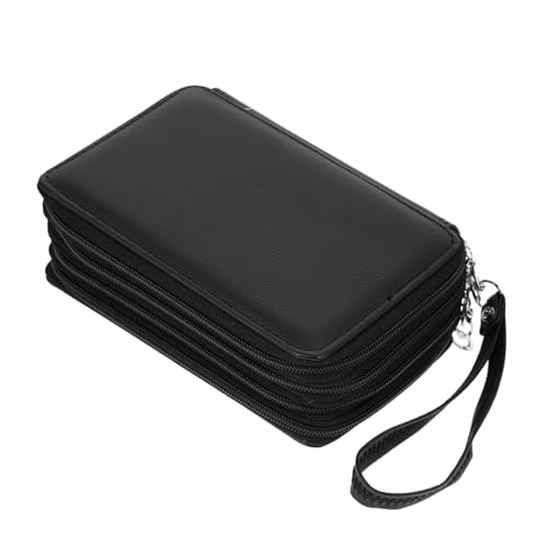 Homoyoyo Großes PU Federmäppchen mit Reißverschluss Geräumiger Schreibwarenhalter Stifte Organizer für Schüler Multifunktionale Schultasche Langlebig und Sicher von Homoyoyo