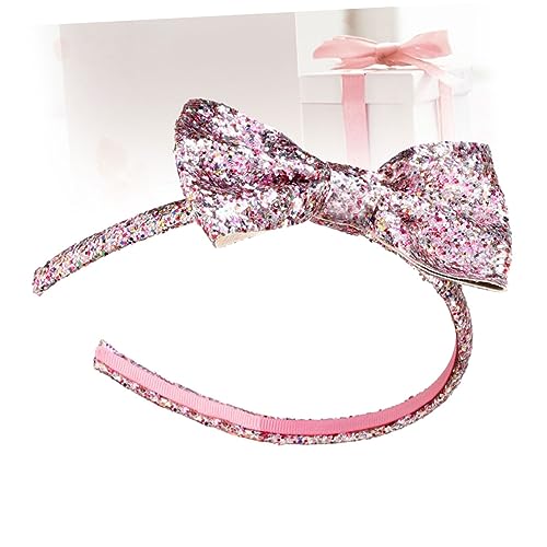 Homoyoyo Großes Schleifen haarband mit Pailletten für Mädchen Weiches Leichtes Strapazierfähiges Haarschmuck accessoire für Partys und Alltag Angenehmer Sitz Geschenkidee von Homoyoyo