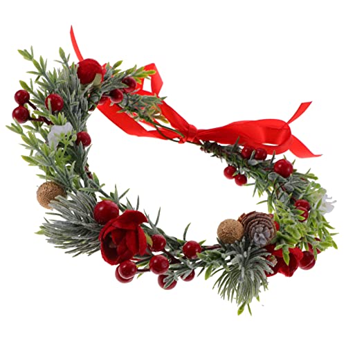 Homoyoyo Blumenkrone Falsches Kranzhaarband Stirnband Für Damen Blattkrone Kopfschmuck Mädchen Party-kopfschmuck Feenkopfschmuck Haarband Mit Damenkostümzubehör von Homoyoyo