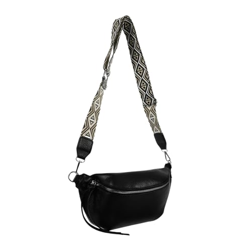 Homoyoyo Brusttasche Aus Pu Für Männer Mit Reißverschluss Umhängetasche Als Bauchtasche Oder Sling-Brusttasche Kompakt Und Leicht Für Alltag Outdoor Und Reisen von Homoyoyo