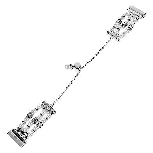Homoyoyo -Gurt Armband Band ersetzen Damen armkette bracelet Armbänder Perlenkette ansehen Perlenuhrkette Diamant die Kette Perlengürtel Anschauen Rostfreier Stahl von Homoyoyo
