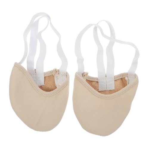 Homoyoyo Gymnastikschuhe Halb Sohlen Schuhe Tanzschuh rutschfeste Ballettschuhe Tanzschuhe für übung Stretch Canvas Balletthausschuhe (Hautfarbe L) Spitzenschuhe Ballett Spitzenschuhe Ballett von Homoyoyo