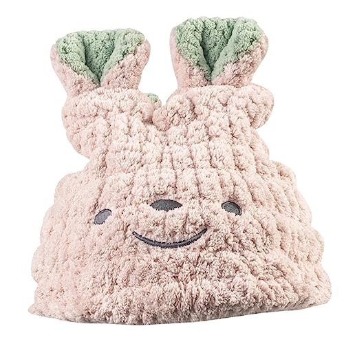 Homoyoyo Haar Trockentuch Mütze aus Saugfähigem Material Schnell Trocknender Bequemer Badetuch Hut für Haartypen Haarbruch Weich und Praktisch für Junge Mädchen von Homoyoyo