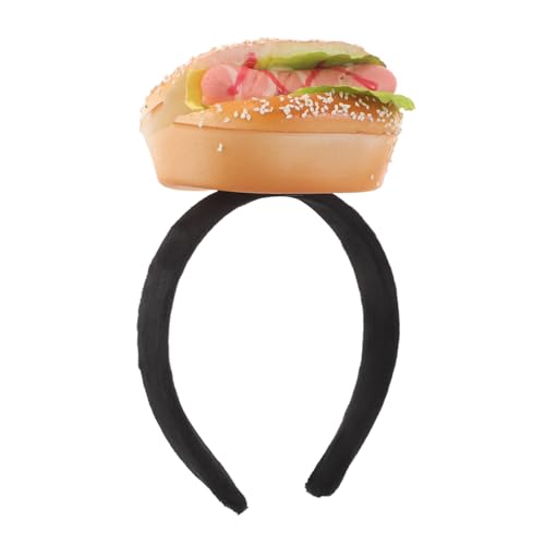 Homoyoyo Haarband Hamburger Und -design Leichtes Stirnband Für Festivals Halloween-feiern Und Geburtstagspartys Geeignet Als Fotoreif Für Live-streams Und Gruppenfotos von Homoyoyo