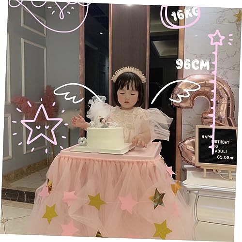 Homoyoyo Haarband Pinkes Spitzen Haarreif mit Happy Birthday Buchstaben Party Accessoire für Mädchen Eleganter Geburtstagskopfschmuck Langlebig und Vielseitig für Festtage und Alltag von Homoyoyo