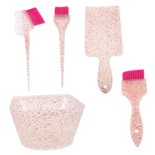Homoyoyo Haarfärbeset mit Frostschale Präzisionspinsel und Strähnenbrett Professionelles Färben und Highlighting für Damen und Friseure Transparentes Langlebiges Material für Salon und von Homoyoyo