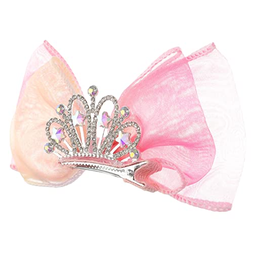 Homoyoyo Haarklammer Schleife Haarspange mit Glitzer Sicherer Haarschmuck für Mädchen Festhaltend und Hautfreundlich für Geburtstag und Weihnachten von Homoyoyo