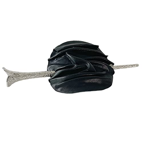 Homoyoyo Haarnadel aus Leder und Legierung Langlebiger Haarschmuck für Damen Geeignet für Dutt und Ponytail Leicht und Schonend Modischer Haarstab für Mädchen und Frauen von Homoyoyo