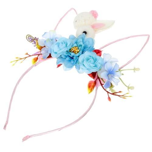 Homoyoyo Haarreif mit Hasenohren für Erwachsene Plüschige Bunny Ohren Kopfschmuck für Ostern Karneval Partys und Cosplay für und Familie von Homoyoyo