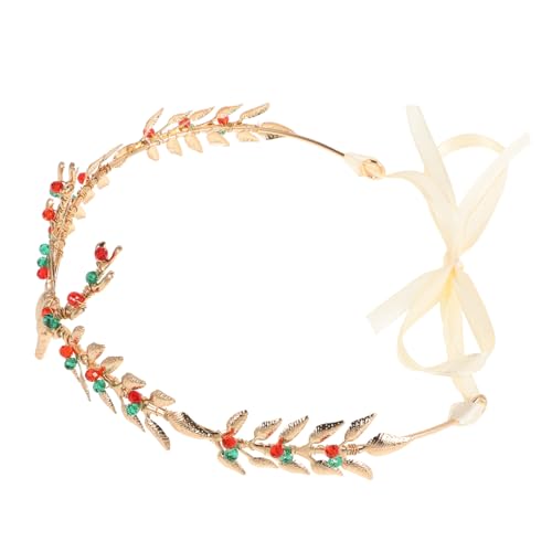 Homoyoyo Krone Im Modischen Kronendesign Weihnachts-haarreif Mit Strass-verzierung Tierkopf-dekoration Für Damen Haarschmuck Mit Festlichem Motiv von Homoyoyo