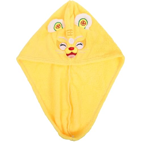 Homoyoyo Haarturban für Cartoon Design Haartrockentuch Schnelles Trocknen Leichtes und Saugfähiges Handtuch für Zuhause Salon und Reisen Korallenvlies Gelb Homoyoyo Haarturban für Cartoon Design Haartrockentuch Schnelles Trocknen Leichtes und Saugfähiges Handtuch für Zuhause Salon und Reisen Korallenvlies Gelb von Homoyoyo