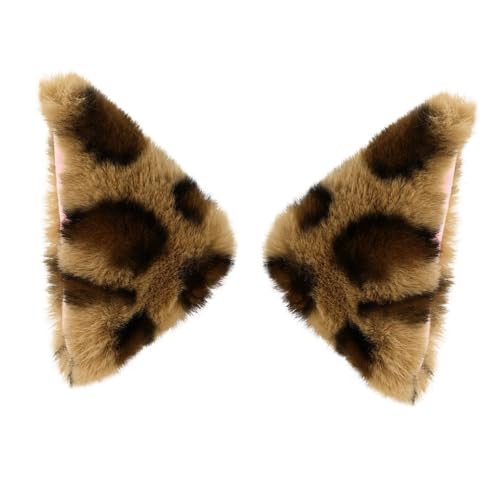 Homoyoyo Halloween Katzenohren Haarclip Plüsch Katzen Ohr Form Haarschmuck für Mädchen Cosplay Kostüm Karneval Kopfbedeckung Sicher Hautfreundlich Langlebig von Homoyoyo