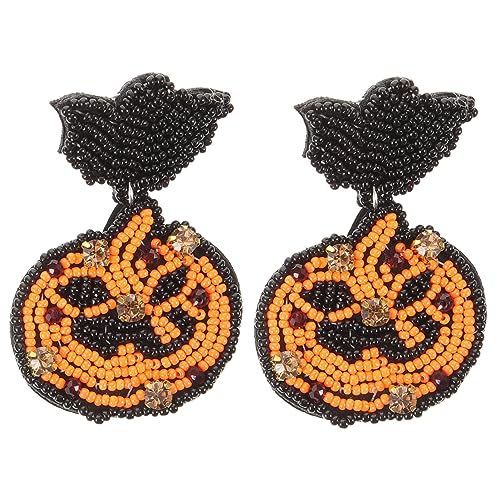 Homoyoyo Halloween Ohrstecker Damen Ethno Stil Kürbis Fledermaus Design Statement Ohrringe Modisch für Mädchen und Frauen von Homoyoyo