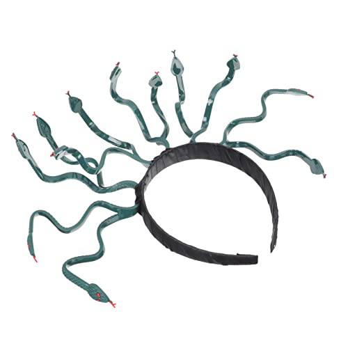 Homoyoyo Halloween Schlangenkostüm Haarschmuck für Damen Medusa Kopfbedeckung für Kostümpartys und Cosplay Hochwertige Verarbeitung Angenehm zu Tragen Lebendige für Unvergessliche Feiern von Homoyoyo