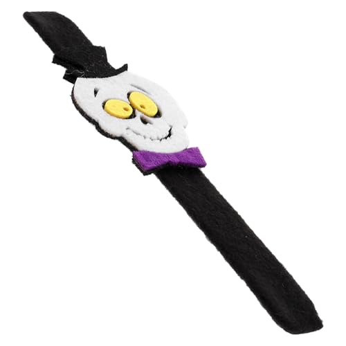 Homoyoyo Halloween Slap Armband mit Kürbis Geist Sichere Kinderparty Armbänder mit Glatter Oberfläche Leicht Kompakt als Mitgebsel für Festivals von Homoyoyo
