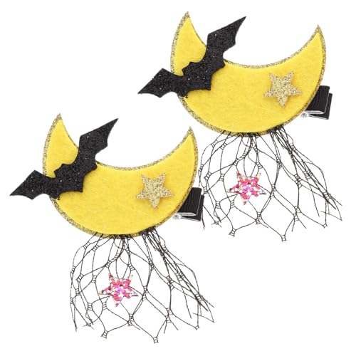 Homoyoyo Halloween Spitzen Haarspangen für Damen Leichte Stilvolle Haarklammern mit Gruseligem Motiv Geeignet für Langes Kurzes und Dünnes Haar Modisches Halloween Kostümzubehör von Homoyoyo