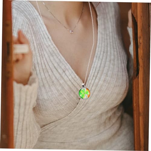 Homoyoyo Kleeblatt-halskette Mit Anhänger Für Damen Und Mädchen St Patricks Day-halskette Aus Modische Halsschmuck Mit Kleeblatt-anhänger Homoyoyo Kleeblatt-halskette Mit Anhänger Für Damen Und Mädchen St Patricks Day-halskette Aus Modische Halsschmuck Mit Kleeblatt-anhänger von Homoyoyo