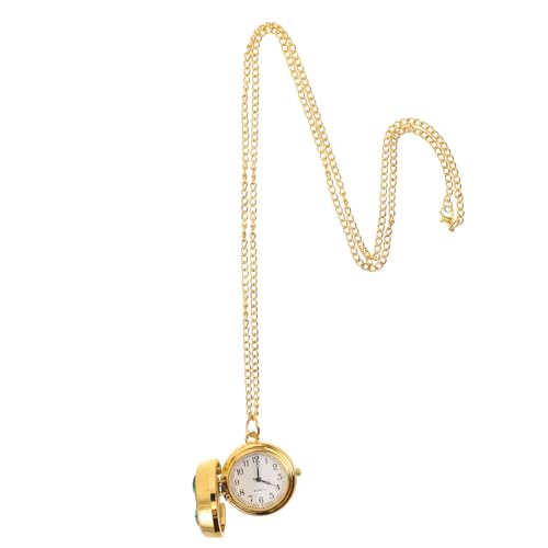 Homoyoyo Halskette Mit Vier Blättern Uhr Irische Halskette Für Frauen Kleeblatt Halskette Glückskette Blatt Halskette Medaillon Anhänger Aus Glas Legierung von Homoyoyo