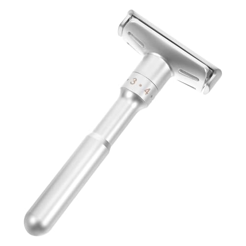 Homoyoyo Rasierer T-förmig Aus Zinklegierung Manuell Für Männer Bartformungswerkzeug Wiederverwendbar Körperhaarrasierer Für Täglichen Gebrauch Und Reisen von Homoyoyo