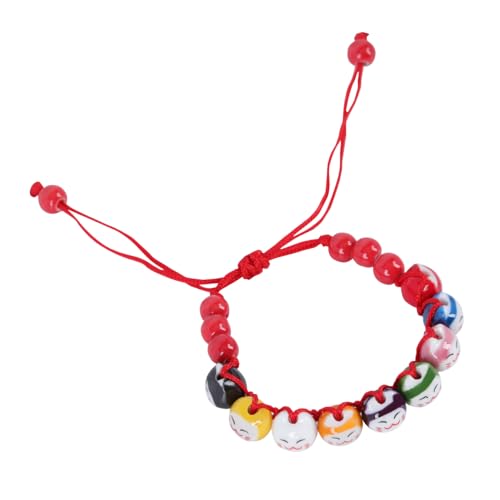 Homoyoyo Handgefertigtes Armband Mit Bunten Katzenköpfen Keramik – Stilvolles - Handgewebtes Schmuckstück Für Frauen - Ideal Für Besondere Anlässe Und Geschenkideen von Homoyoyo