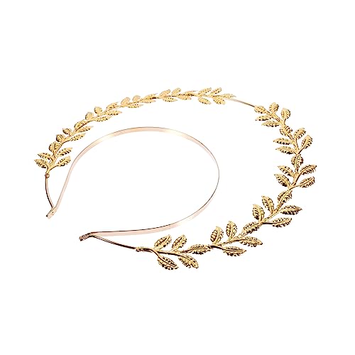 Homoyoyo Handgefertigtes Vintage Haarband mit Goldenem Blätterdesign Eleganter Brautschmuck für Hochzeit Party und Alltag Langlebiges Kupfermaterial für Damen und Mädchen von Homoyoyo