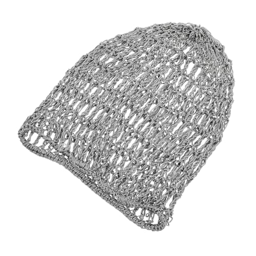 Homoyoyo Handgehäkeltes Atmungsaktives Mesh Haarnetz für Damen Bequemes Schlafhaarnetz Netz zum Hausarbeiten und Lebensmitteldienst Leichtes Hautfreundliches Haarnetz in Hellgrau von Homoyoyo