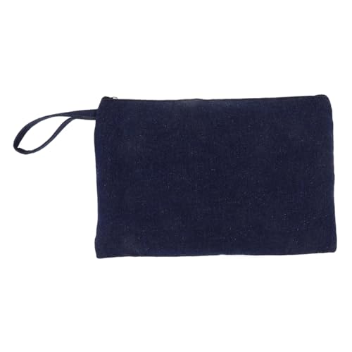 Homoyoyo Mini-Make-up-Tasche Aus Gewaschenem Denim Tragbare Kosmetiktasche Für Handtasche Organizer-Tasche Make-up-Clutch Kleine Reise-kulturtasche Damen-Beutel von Homoyoyo