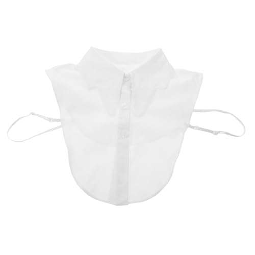 Homoyoyo Fake Collar Damen Abnehmbarer Blusenkragen Aus Baumwolle Halber Kragen Für Blusen Pullover Und Kleider Für Formelle Und Lässige Anlässe Atmungsaktiv Und Bequem von Homoyoyo