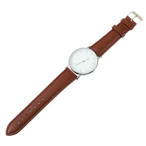 Homoyoyo Herren Armbanduhr Mit Pu Armband Klassische Quarzuhr Minimalistisches Design Für Männer Für Alltag Und Anlässe Strapazierfähig Und Hautfreundlich von Homoyoyo