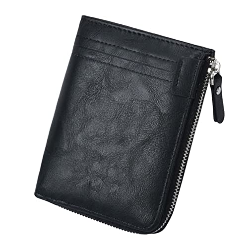 Homoyoyo Brieftasche Mit Reißverschluss Herren-geldbörse - Organizer Für Karten Und Bargeld Und Praktisch Für Alltag Und Business Schwarz von Homoyoyo