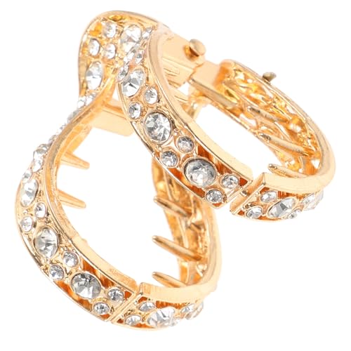 Homoyoyo Hochwertige Haarklammer Mit Strass Für Pferdeschwanz-styles Metall-haarclip Für Frauen Und Mädchen Vielseitiges Accessoire Für Stilvolle Aufsteckfrisuren Einfach Zu Bedienen von Homoyoyo