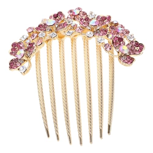 Homoyoyo Hochwertiger Braut Haarkamm mit Funkelnden Strasssteinen Langlebiges Eleganter Hochzeitsschmuck für Frauen für Hochsteckfrisuren und Festliche Anlässe von Homoyoyo