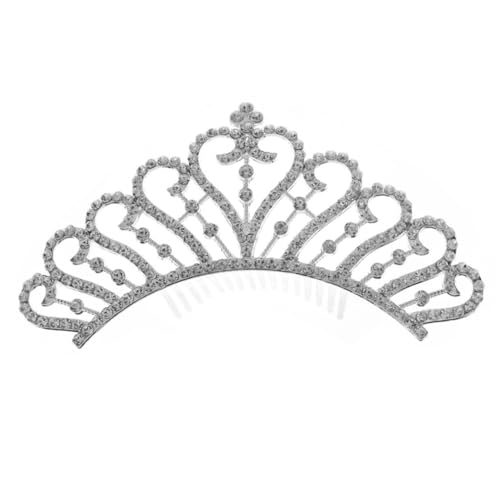 Homoyoyo Hochzeit Haarkamm Silber Strass Krone Haarspange Brautschmuck Stirnband für Damen Festliche Anlässe Wie Hochzeit Verlobung Abschlussball Abendveranstaltung von Homoyoyo