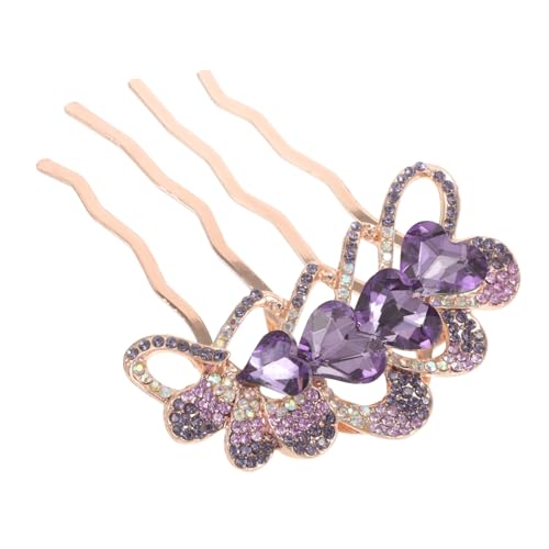 Homoyoyo Hochzeit Haarkamm mit Strasssteinen Metall Haarschmuck für Frauen Eleganter Braut Haarkamm Funkelnde Haarspange für Hochzeiten Partys und Festliche Anlässe Modisches von Homoyoyo