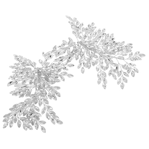 Homoyoyo Hochzeits-haarkamm mit Funkelnden Strasssteinen Silberner Brautschmuck Leichter Bequemer Haarschmuck für Damen Sicherer Halt für Elegante Brautfrisuren von Homoyoyo