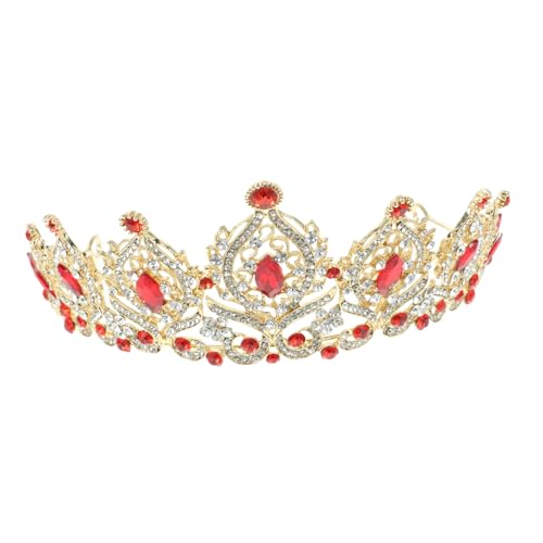 Homoyoyo Hochzeitskrone Braut Kopfschmuck Strassbesetztes Diadem für Hochzeit Geburtstag Festzug Prinzessinnen Tiara Eleganter Braut Haarschmuck für Party und Fotoshootings von Homoyoyo