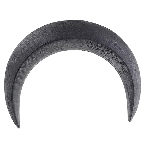 Homoyoyo Holz Haarstab Mondform Haarnadel Vintage Haarpin für Frauen Natürlicher Duft Stabiler Schnell Stylischer Dutt Geeignet für Alltag und Party Großes Schwarzes Modell von Homoyoyo
