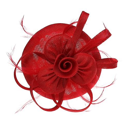 Homoyoyo Hübsches Blumen Bow Haarschmuck Dekoratives Haaraccessoire für Hochzeiten Partys und Fotoshootings Vielseitig als Haarreif oder Haarklammer Einsetzbar für Damen und Bräute von Homoyoyo