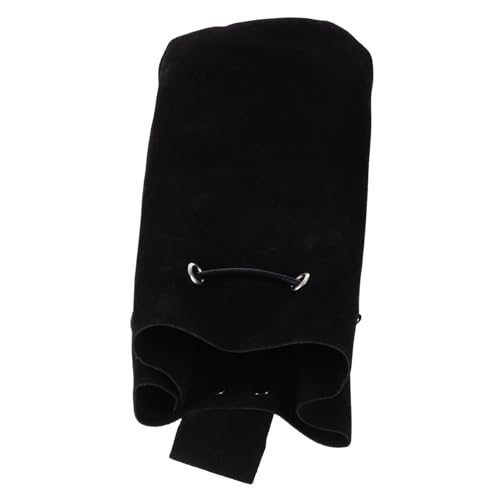 Homoyoyo Hüfttasche für Damen Handtaschen Mittelalterliche Taillenzubehör mittelalterliche Gürteltasche Damen Bauchtasche tragbare Hüfttasche Taillenbeutel Gürtelbeutel Fell wenden Schwarz von Homoyoyo