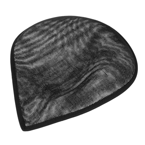 Homoyoyo Hutbasis Kappe Truckermützen Masse cap damen mütze frauen Hut Handwerk Hut Basis Größe Hut Bastelbedarf Kit Netzbasis für Hut verschleißfester Hutboden Hut-DIY-Basis Leinen Black von Homoyoyo