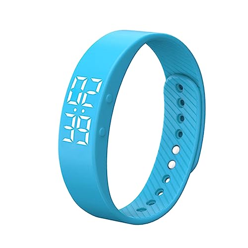 Homoyoyo Intelligente Led Sportuhr Mit Schrittzähler Und Vibrationsalarm Wasserdichtes Anpassbares Silikon-armband Für Damen Und Herren Blau Homoyoyo Intelligente Led Sportuhr Mit Schrittzähler Und Vibrationsalarm Wasserdichtes Anpassbares Silikon-armband Für Damen Und Herren Blau von Homoyoyo