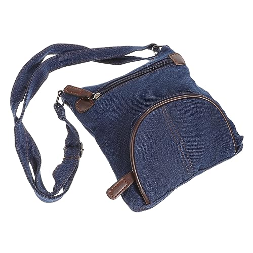 Homoyoyo Jeanstasche Aus Denim-Material Lässige Umhängetasche Für Damen Handtasche Mit Schultergurt Geeignet Für Arbeit Shopping Und Strand Blau von Homoyoyo