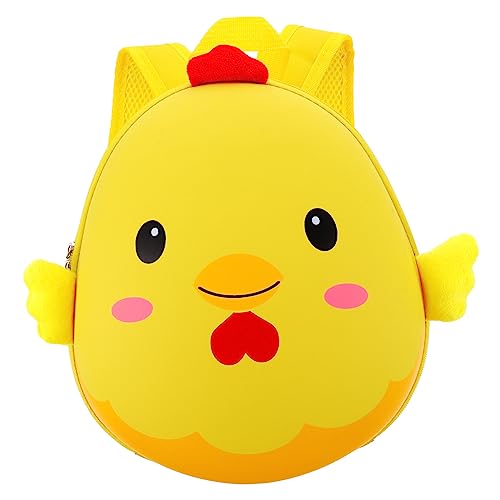 Homoyoyo Junge Mädchen Cartoon Hühner-eierschalen Rucksack Niedlicher Robuster Rucksack Für Junge Mädchen Gelb Für Kindergarten Leicht Zu Reinigen Geburtstagsgeschenk von Homoyoyo