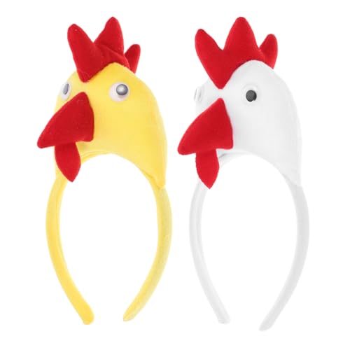 Homoyoyo Jungle Tierhaarreif mit Hahn Robustes Stoff Haarband für Dschungel und Wildtier Mottoparty Rutschfester Kopfschmuck Langlebig und Farbecht Vielseitig für Festivals und Kostüme von Homoyoyo