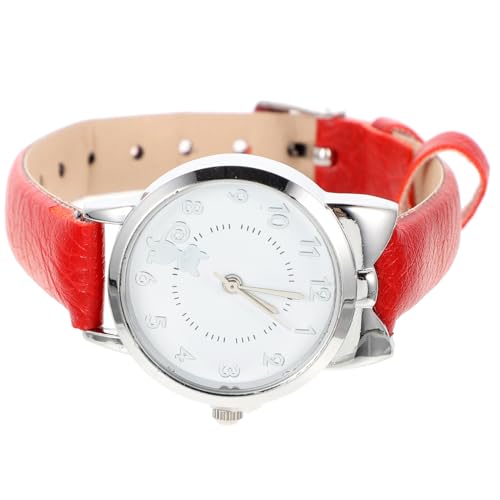 Homoyoyo Stylische Damen Uhr Mit Kreativem Katzen-Design Eleganter Lederarmband Uhr Für Täglichen Gebrauch Präzise Quarzbewegung Für Modebewusste von Homoyoyo