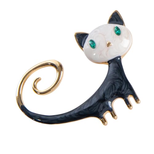 Homoyoyo Katzenbrosche Katzenform Niedliche Pullover Brosche für Kleidung Taschen Anzüge Verschiedene Anlässe für Freunde Familie von Homoyoyo