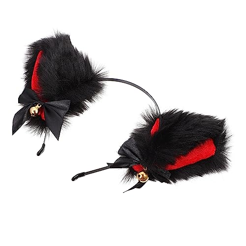 Homoyoyo Halloween-stirnband Mit Katzenohren Plüsch-haarband-accessoire Für Kinder Und Frauen Mit Glöckchen von Homoyoyo