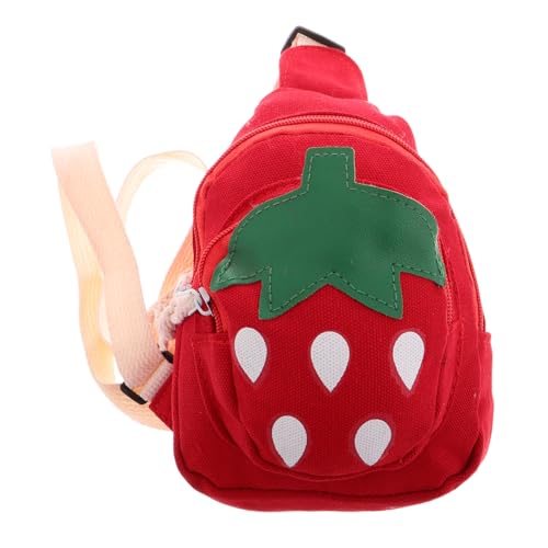 Homoyoyo Erdbeer Tasche Für Junge Mädchen Leichter Schulterbeutel Mit Verstellbarem Gurt Reisetasche Aus Segeltuch Für Mädchen von Homoyoyo