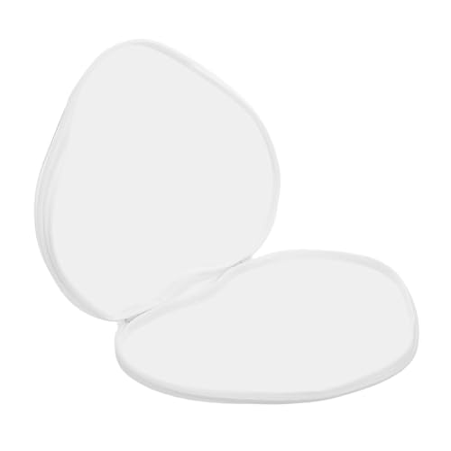 Homoyoyo Klarer Herzförmiger Reise-Kosmetiktasche mit Hartem Reißverschluss Stoßfeste Hartschale Tragbarer Make-up-Organizer für Frauen Langlebig und Platzsparend von Homoyoyo